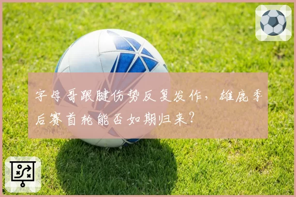 字母哥跟腱伤势反复发作，雄鹿季后赛首轮能否如期归来？