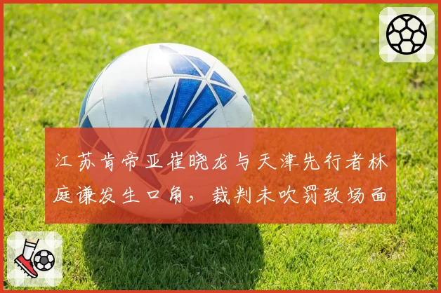 江苏肯帝亚崔晓龙与天津先行者林庭谦发生口角，裁判未吹罚致场面失控